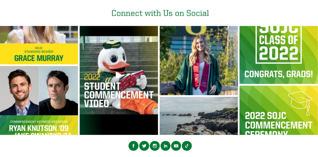 How TikTok Embedding Working Out For journalism.uoregon.edu's website